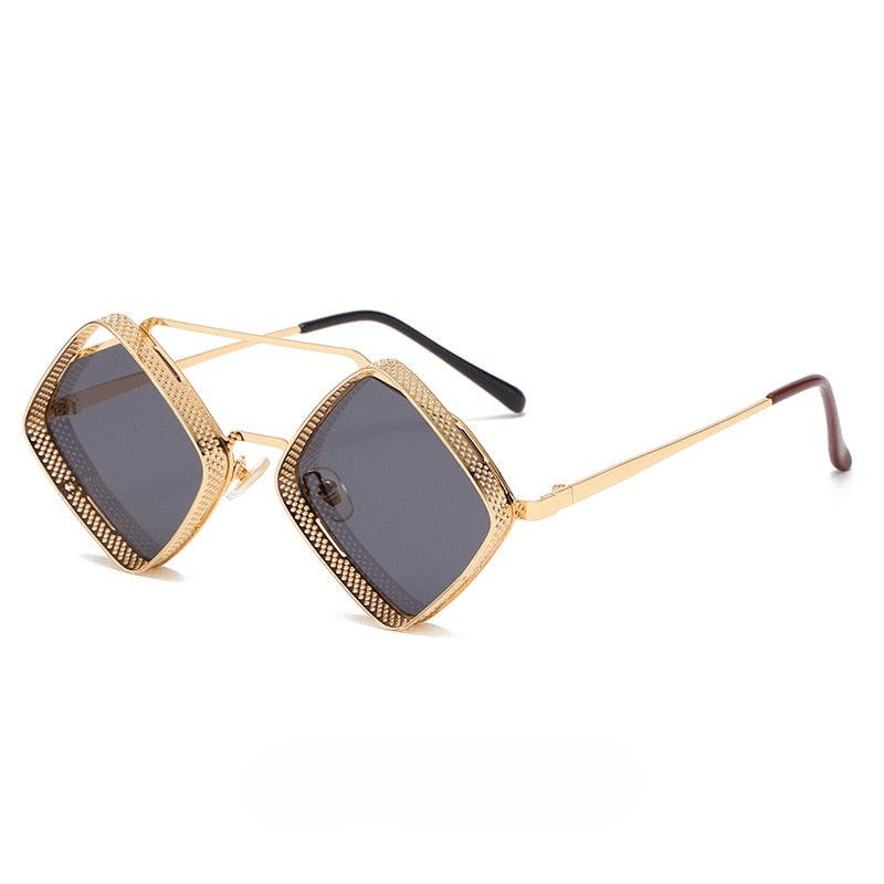 Berta Steampunk Diamond Sunglasses Sunglasses - The Burner Shop