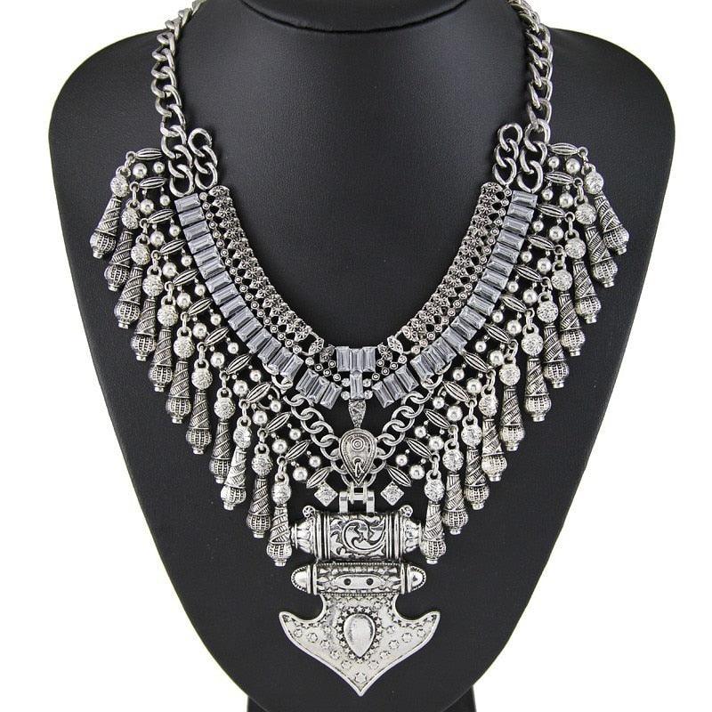 Bohemian Carved Vintage Necklace Necklaces - The Burner Shop