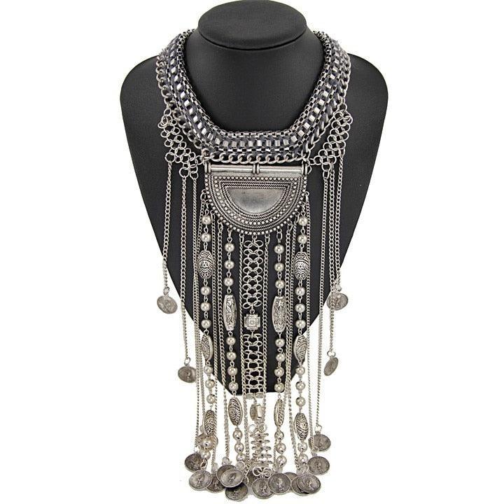Bohemian Carved Vintage Necklace Necklaces - The Burner Shop