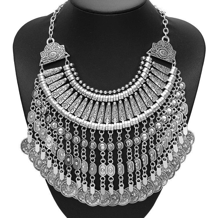 Bohemian Carved Vintage Necklace Necklaces - The Burner Shop