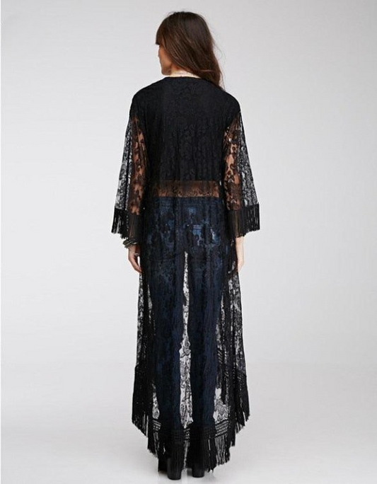 Bohemian Loose Tassel Cardigan