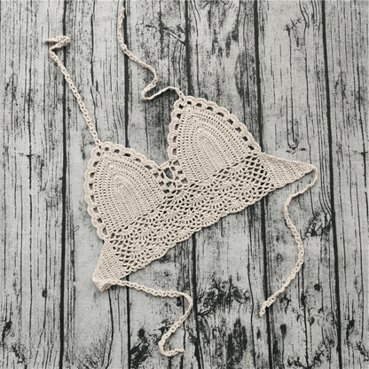 Boho Chic Crochet Lace Knit Cami Tops - The Burner Shop