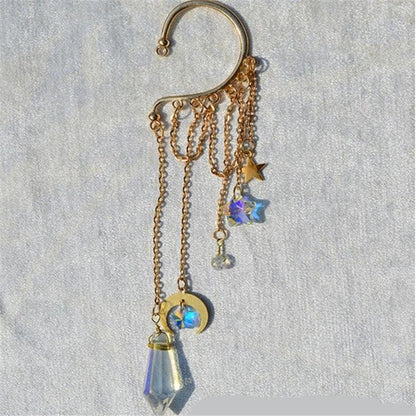 Boho Crystal Charm Ear Cuff Ear Cuff - The Burner Shop