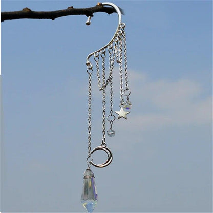 Boho Crystal Charm Ear Cuff Ear Cuff - The Burner Shop