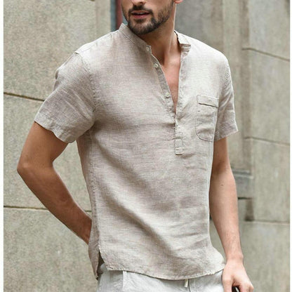 Boho Long Sleeve Linen Shirt Shirts - The Burner Shop