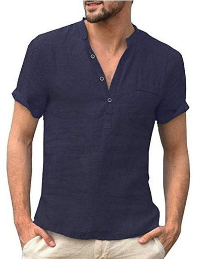Boho Long Sleeve Linen Shirt Shirts - The Burner Shop