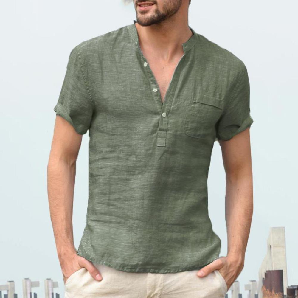 Boho Long Sleeve Linen Shirt Shirts - The Burner Shop