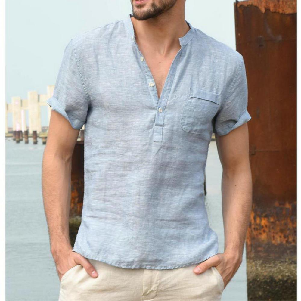 Boho Long Sleeve Linen Shirt Shirts - The Burner Shop