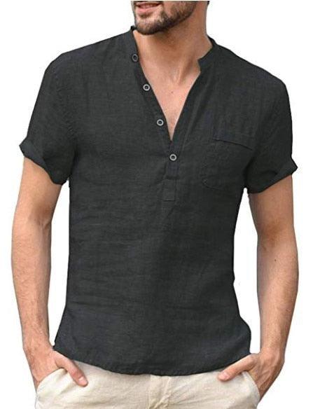 Boho Long Sleeve Linen Shirt Shirts - The Burner Shop