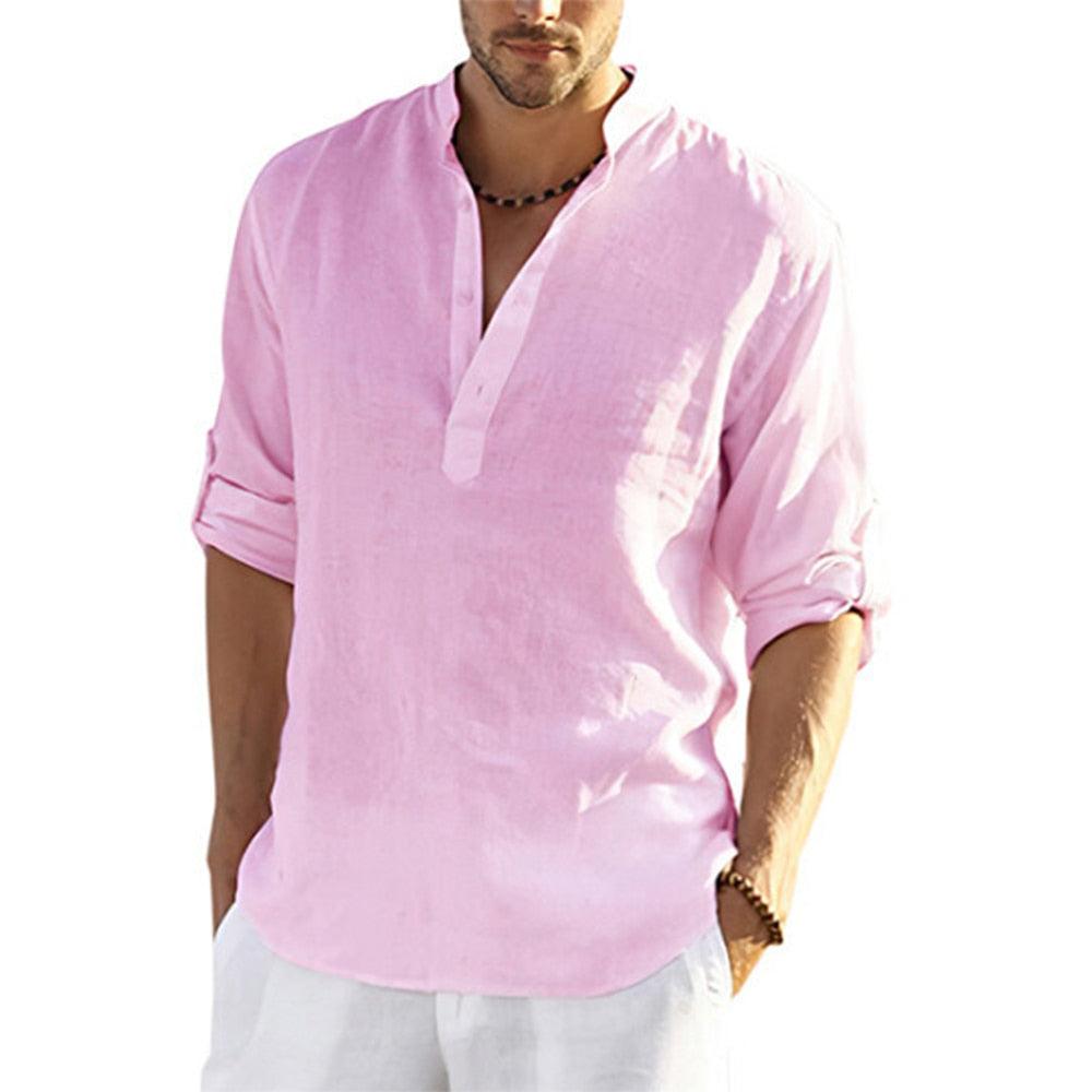 Boho Loose Cotton Shirt Shirts - The Burner Shop
