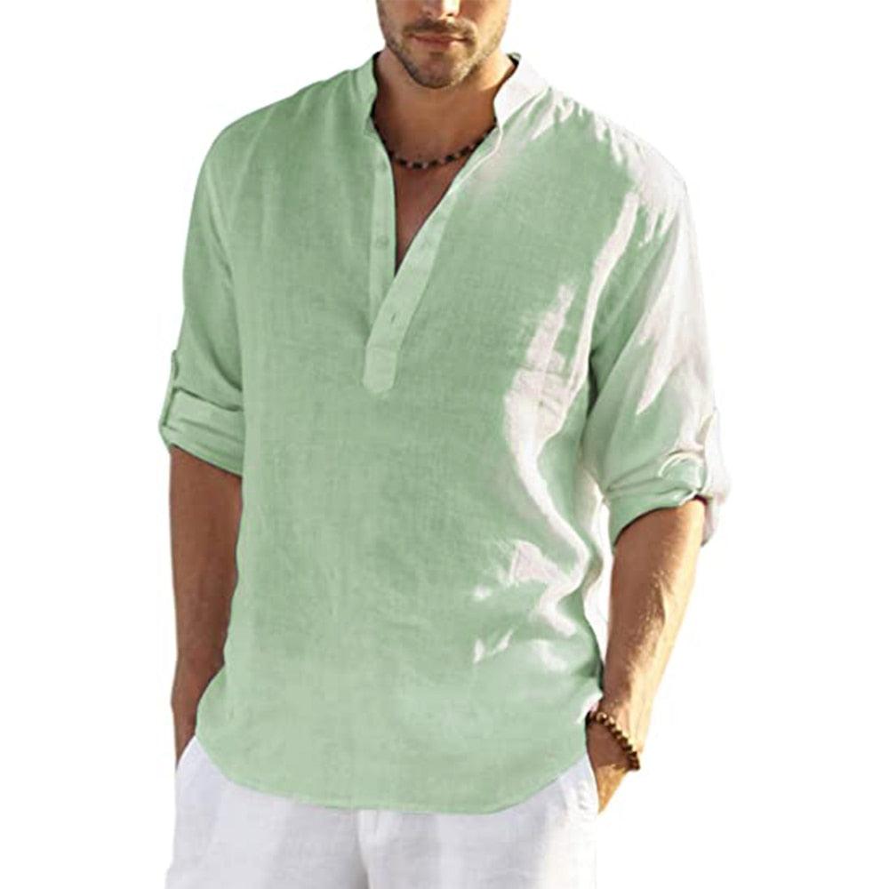 Boho Loose Cotton Shirt Shirts - The Burner Shop