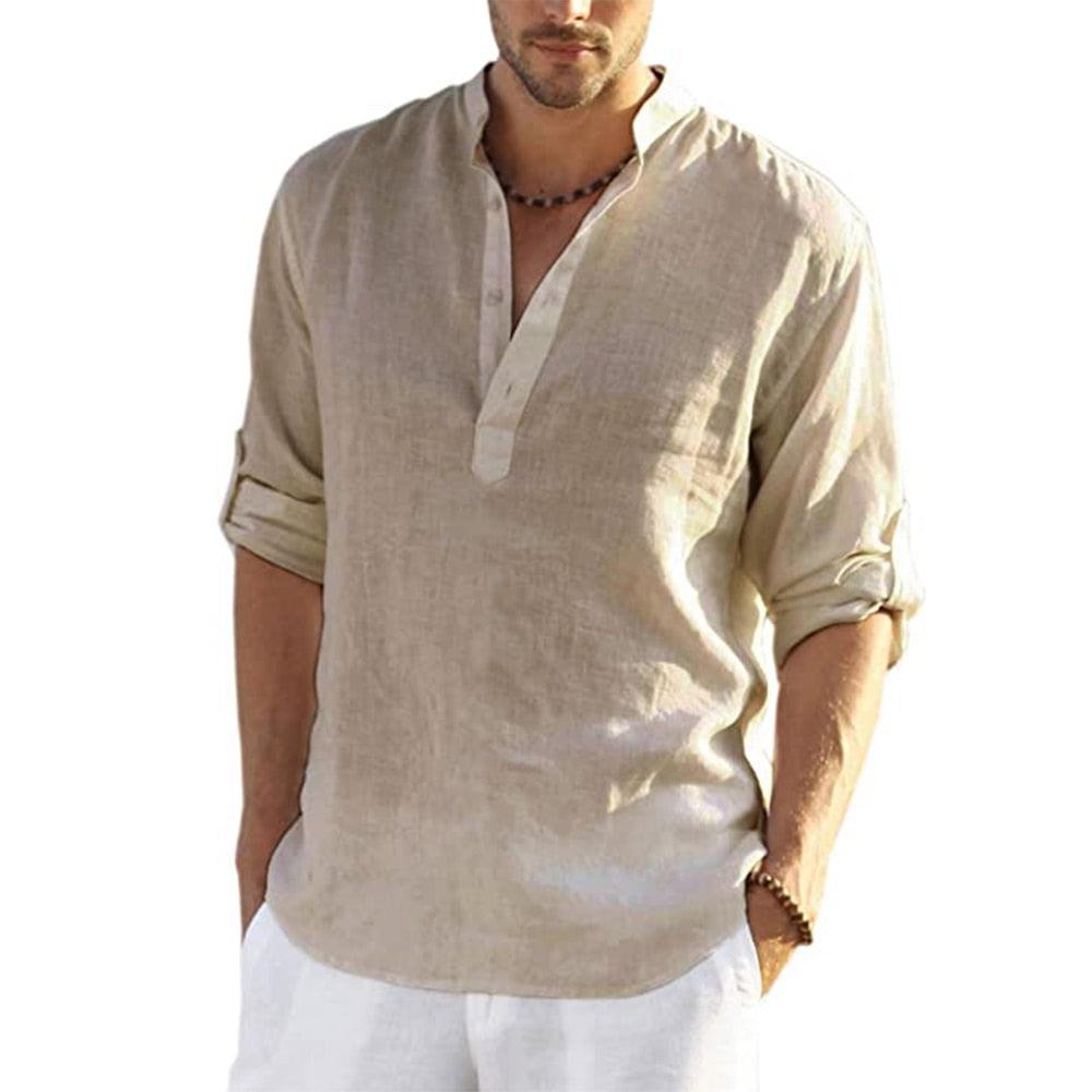 Boho Loose Cotton Shirt Shirts - The Burner Shop