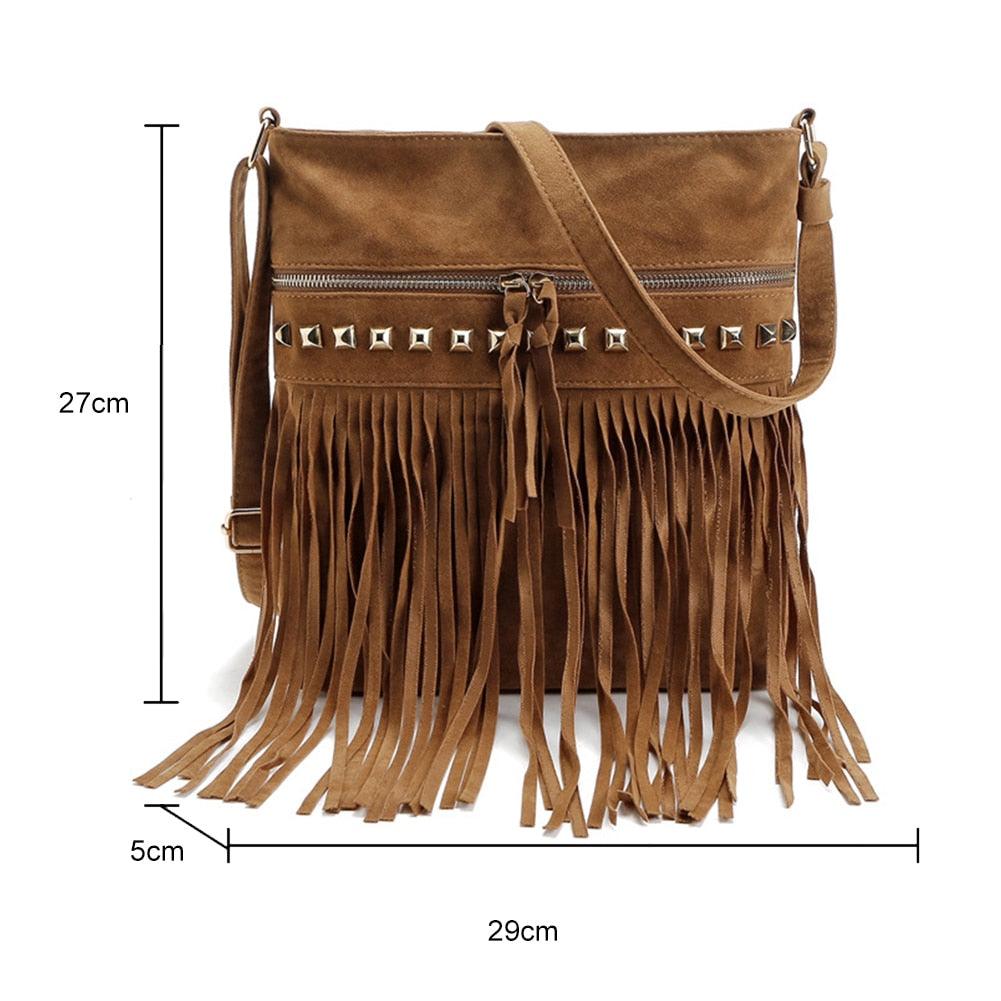Crossbody Shoulder Bag with Tassels Bags - The Burner Shop