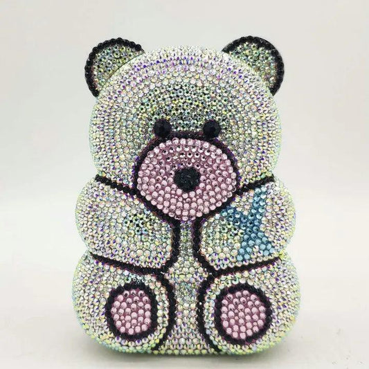 Crystal Teddy Bear Hard Case Bags Bags - The Burner Shop