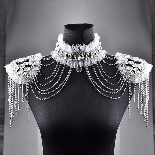 Festival Bridal Shoulder Strap Chain Body Jewelry - The Burner Shop