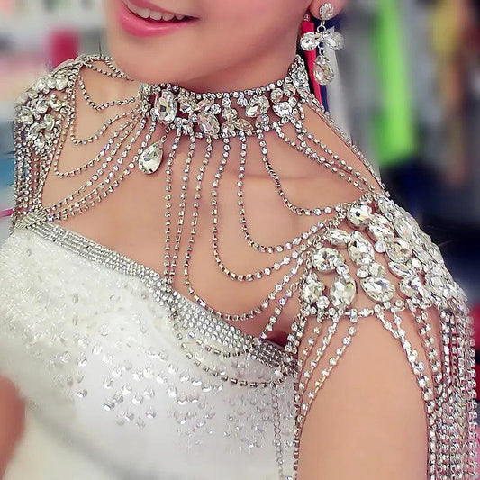 Festival Bridal Shoulder Strap Chain Body Jewelry - The Burner Shop