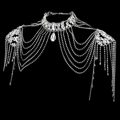 Festival Bridal Shoulder Strap Chain Body Jewelry - The Burner Shop