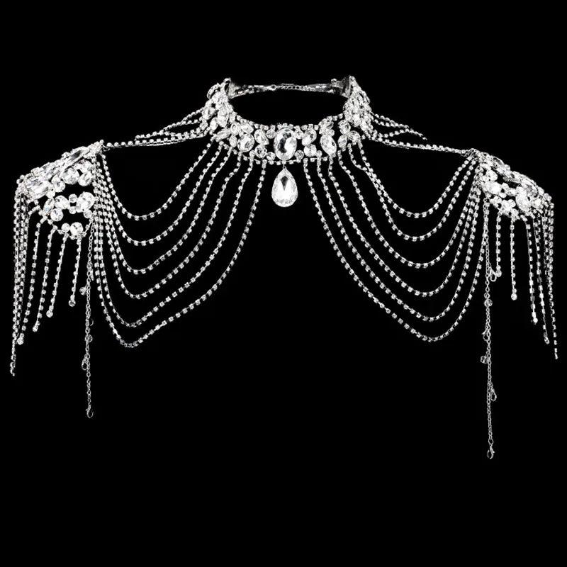 Festival Bridal Shoulder Strap Chain Body Jewelry - The Burner Shop