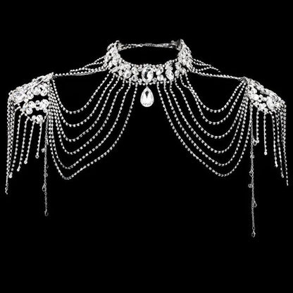 Festival Bridal Shoulder Strap Chain Body Jewelry - The Burner Shop