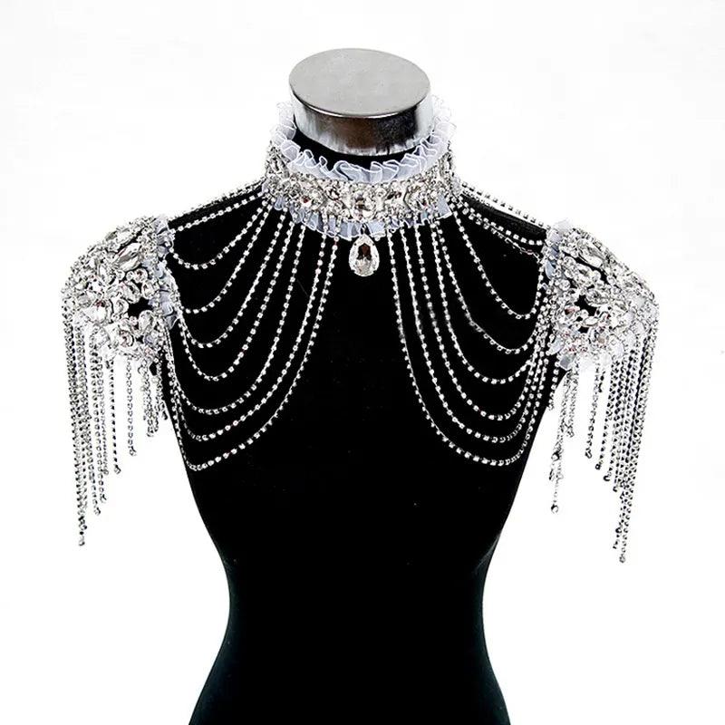 Festival Bridal Shoulder Strap Chain Body Jewelry - The Burner Shop