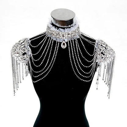Festival Bridal Shoulder Strap Chain Body Jewelry - The Burner Shop