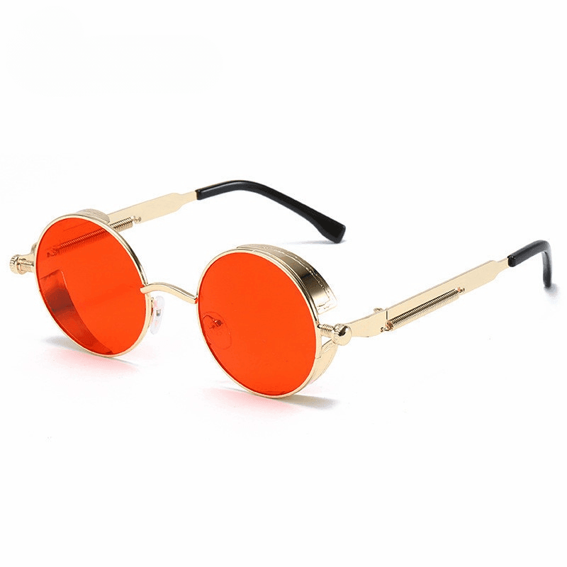 Fox Steampunk Round Sunglasses Sunglasses - The Burner Shop