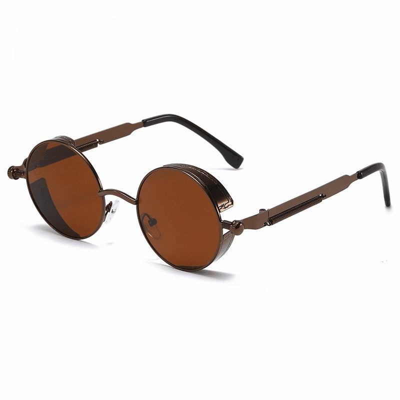 Fox Steampunk Round Sunglasses Sunglasses - The Burner Shop
