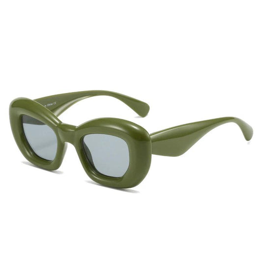 Funky Retro Rectangle Sunglasses Sunglasses - The Burner Shop
