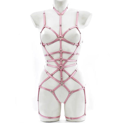 Gothic Leather Body Harness Body Harness - The Burner Shop