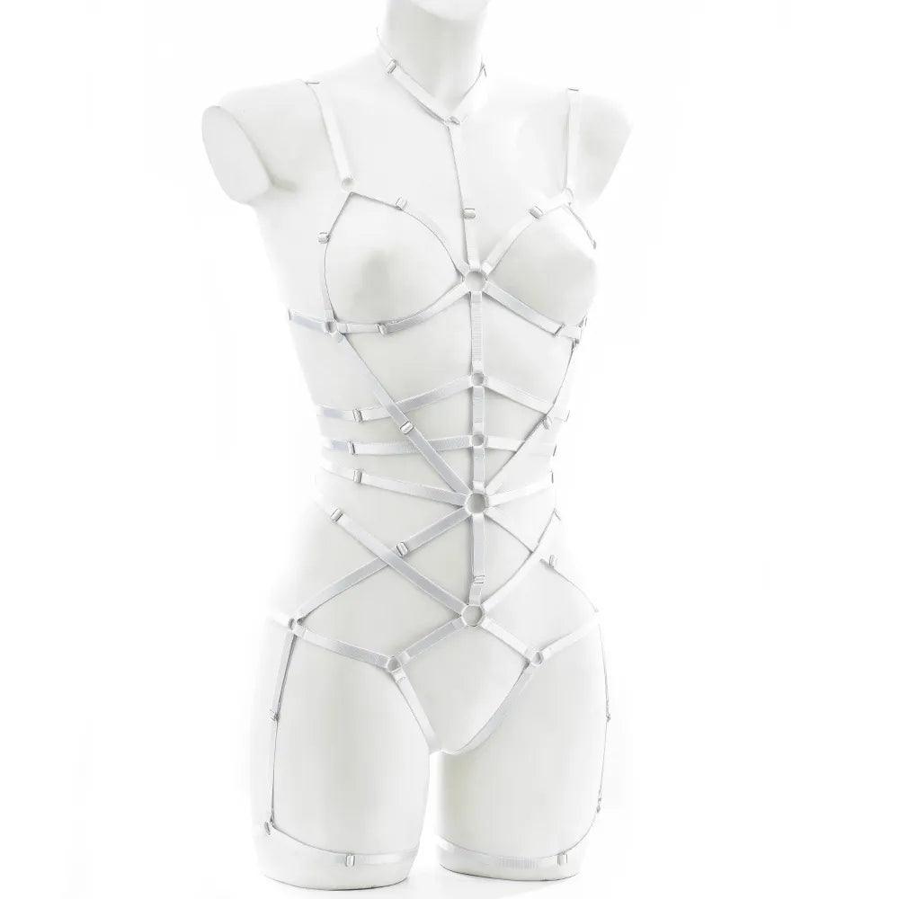 Gothic Leather Body Harness Body Harness - The Burner Shop