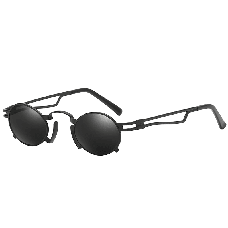 Groovy Steampunk Oval Sunglasses Sunglasses - The Burner Shop