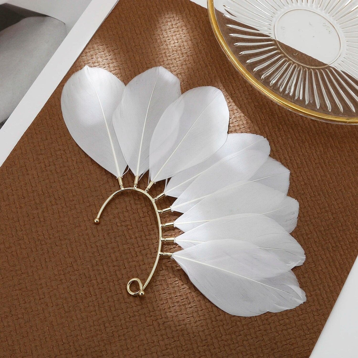 Handmade Bohemian Feather Ear Cuffs Ear Cuff - The Burner Shop