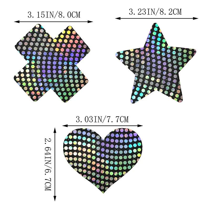 Holographic Breast Pasties Breast Pasties - The Burner Shop