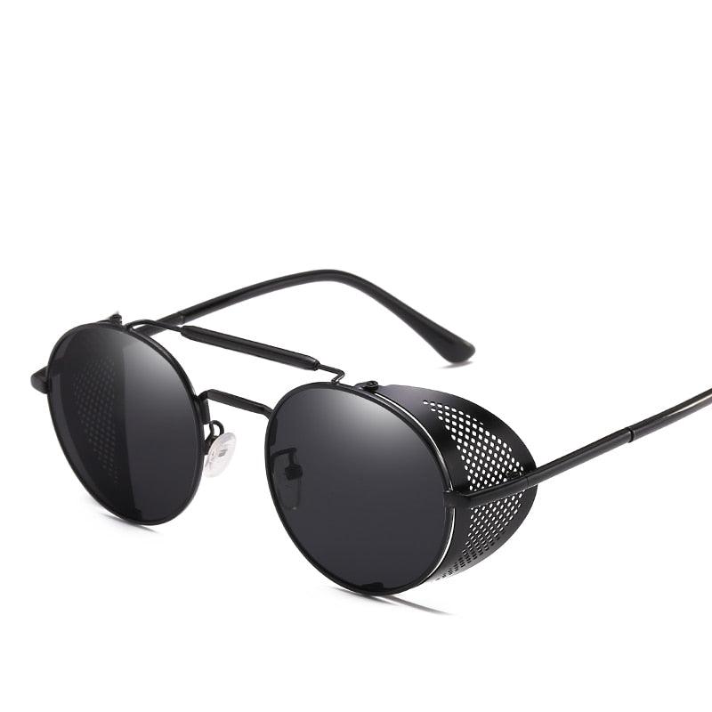 Jax Steampunk Round Sunglasses Sunglasses - The Burner Shop