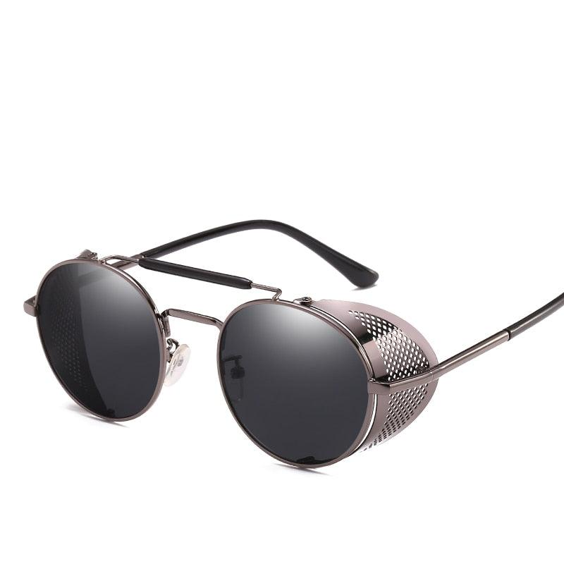 Jax Steampunk Round Sunglasses Sunglasses - The Burner Shop