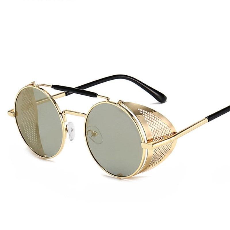 Jax Steampunk Round Sunglasses Sunglasses - The Burner Shop