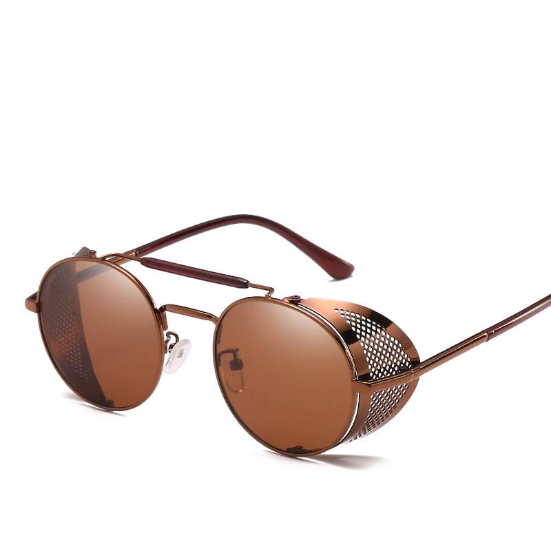 Jax Steampunk Round Sunglasses Sunglasses - The Burner Shop