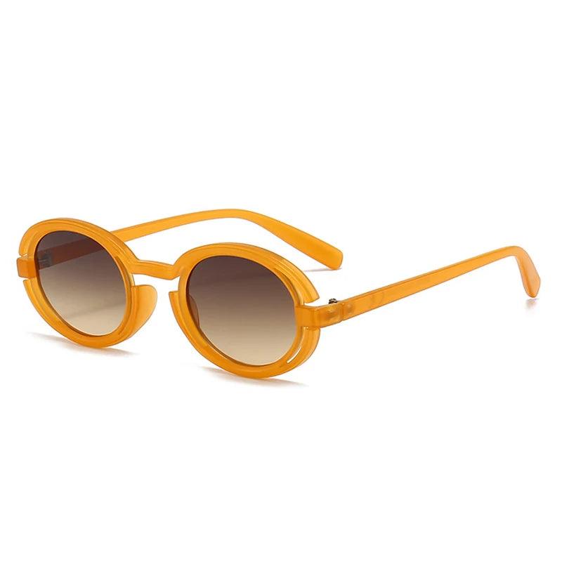 Jazzy Retro Oval Sunglasses Sunglasses - The Burner Shop