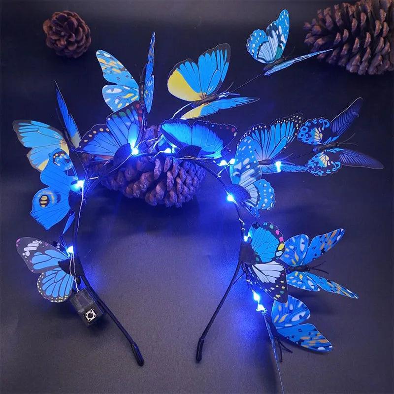 Magical Butterfly LED Head Piece Head Piece - The Burner Shop