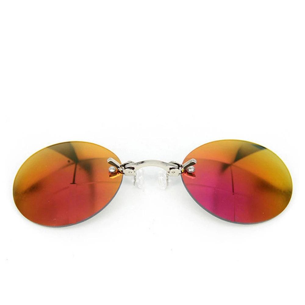 Matrix Morpheus Rimless Oval Sunglasses Sunglasses - The Burner Shop