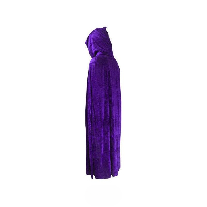 Medieval Velvet Hooded Cloak