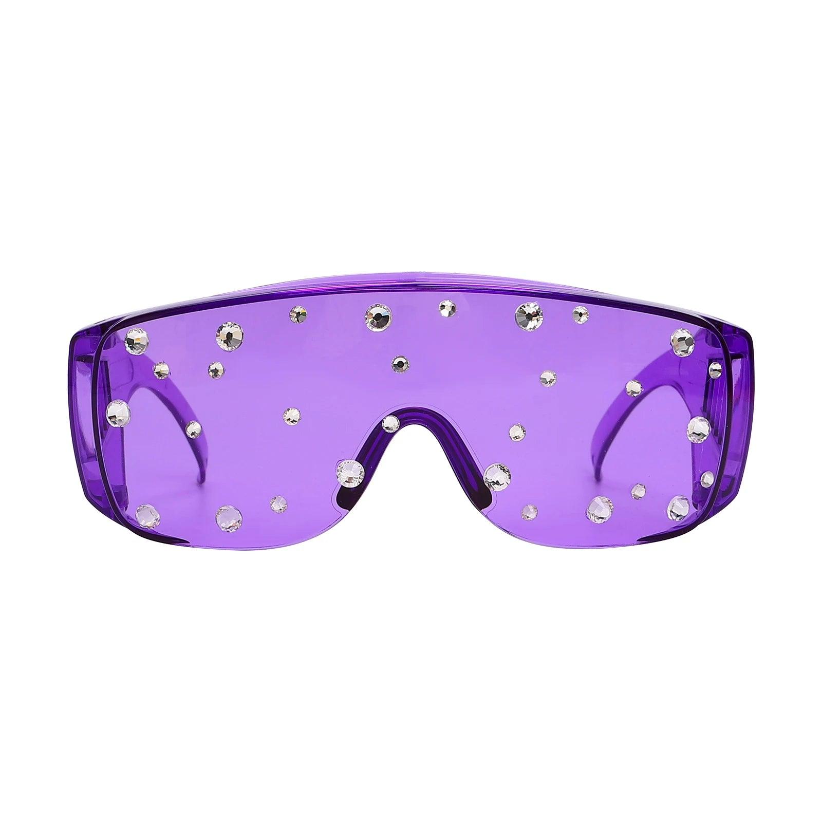 Oversized Diamond Spots Sunglasses Sunglasses - The Burner Shop