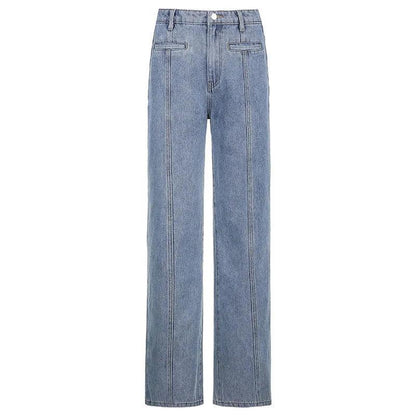 Retro Five Pointed Star Jeans Jeans - The Burner Shop