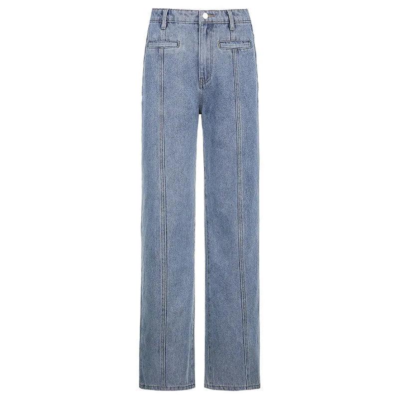 Retro Five Pointed Star Jeans Jeans - The Burner Shop