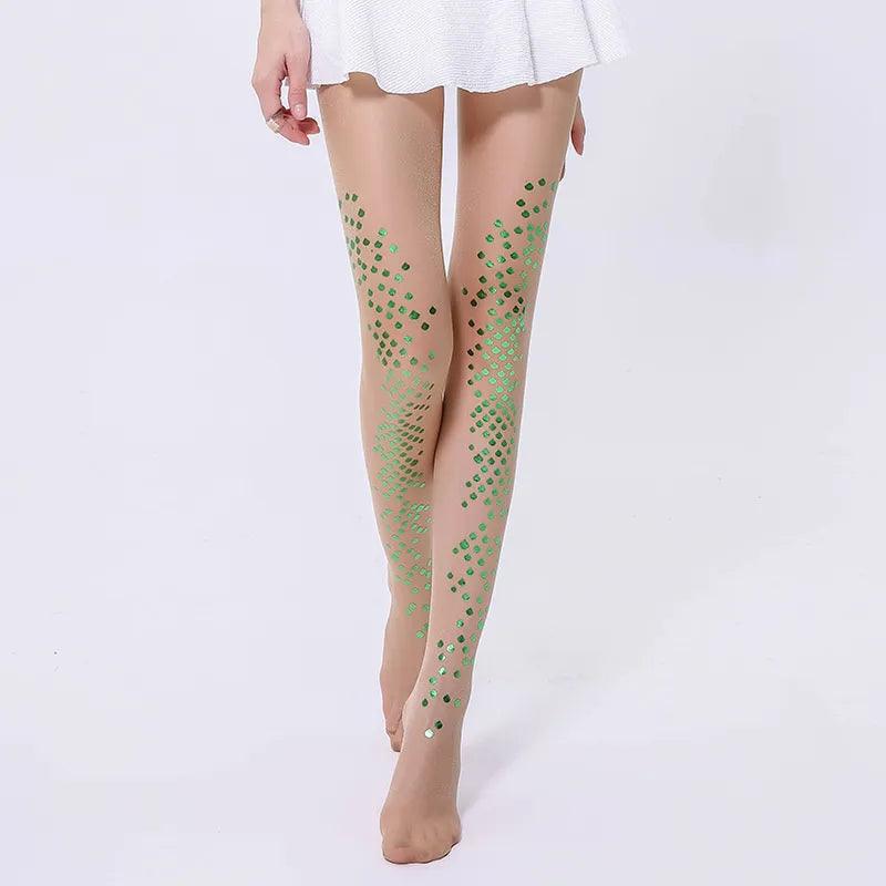 Fish Neck Stocking Sexy Fish Scale mesh Stockings – The Burner Shop