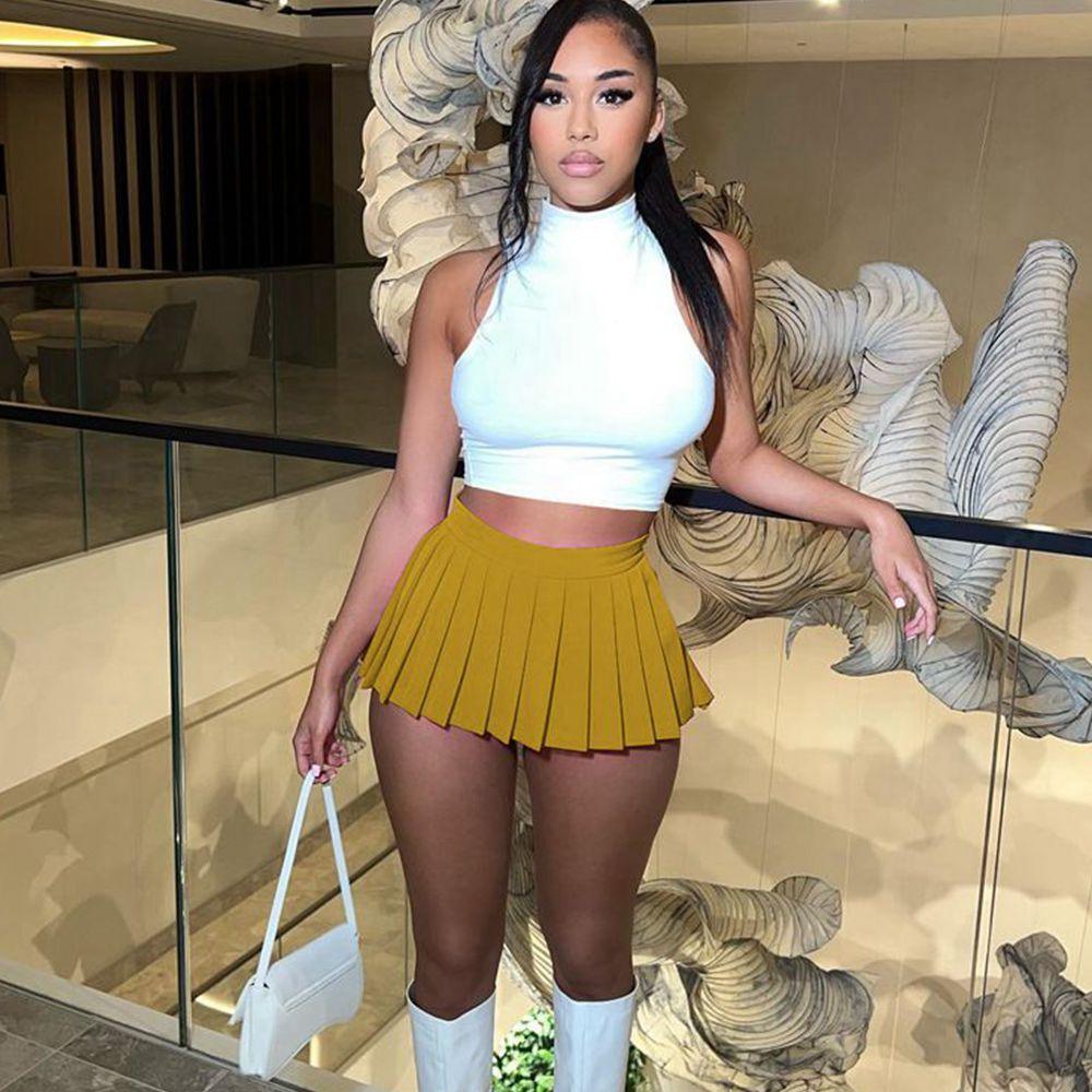 Sexy High Waist Mini Pleated Skirts Skirts - The Burner Shop