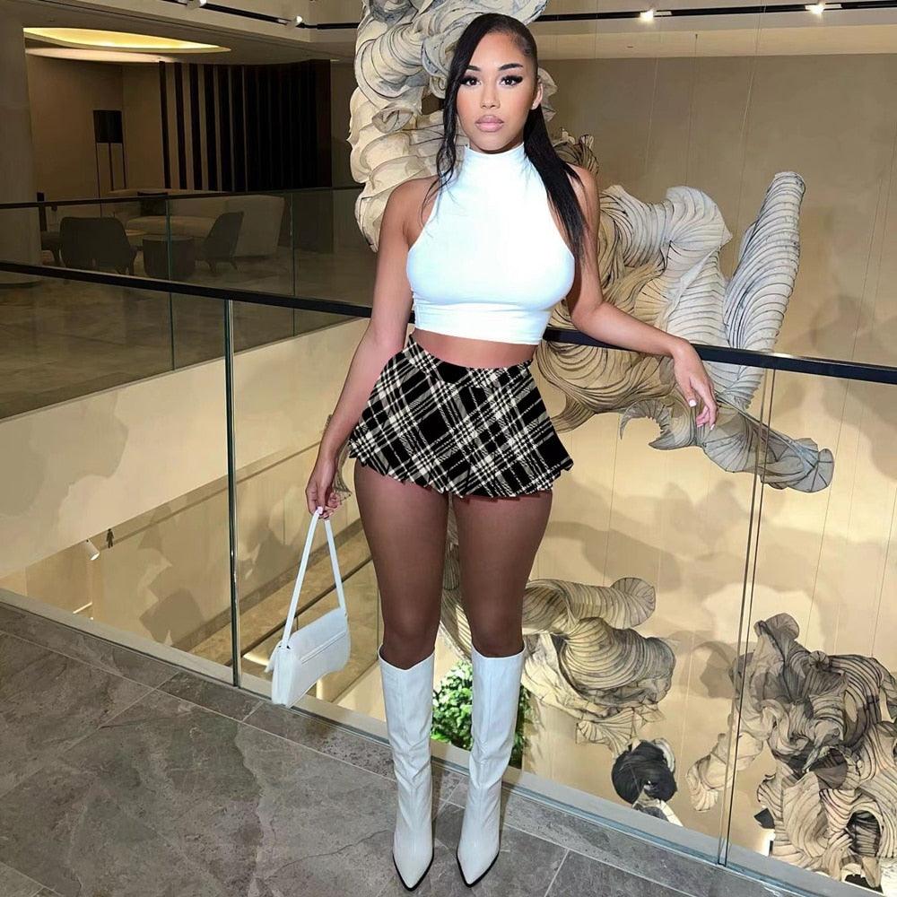 Sexy High Waist Mini Pleated Skirts Skirts - The Burner Shop