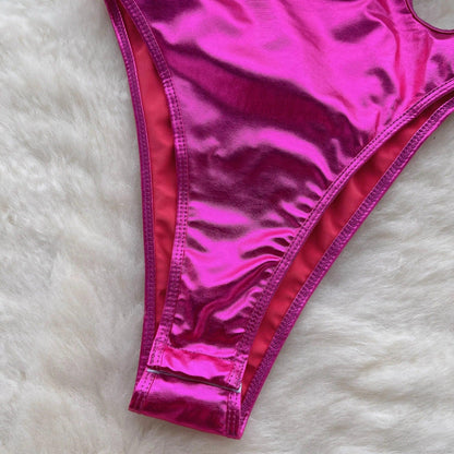 Sexy Metallic Backless Bodysuit Bodysuits - The Burner Shop