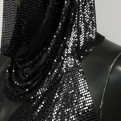 Shiny Metallic Sequin Top Tops - The Burner Shop
