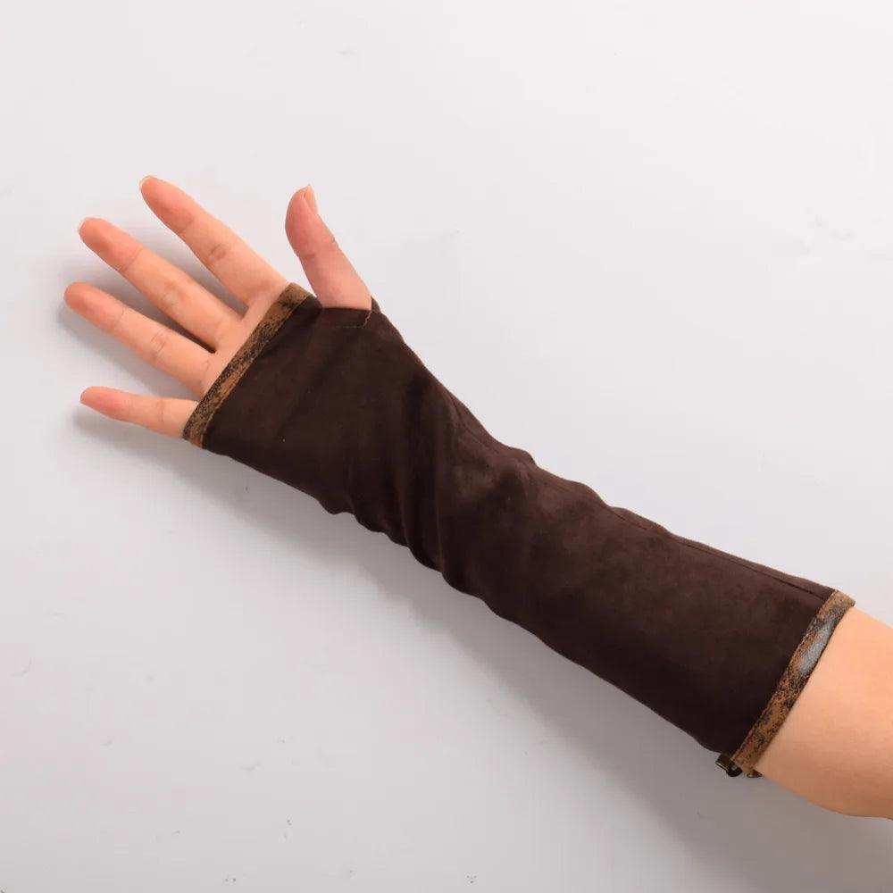 Steampunk Elbow Length Gloves Gloves - The Burner Shop